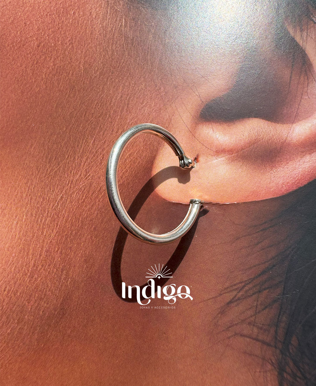 💍 Candonga Lisa Gruesa en Plata