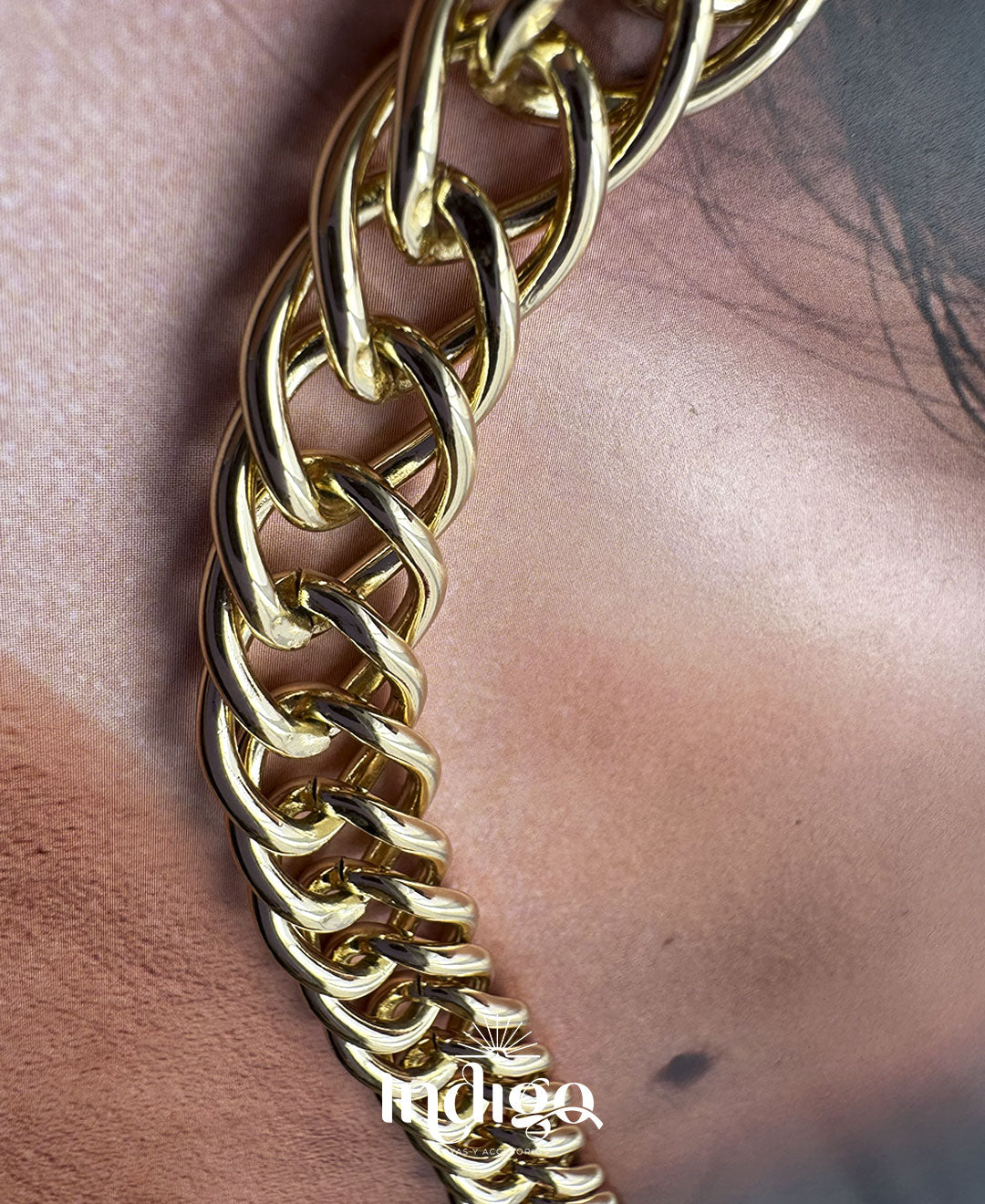 💫 Cadena de Eslabón Grande en Rodio