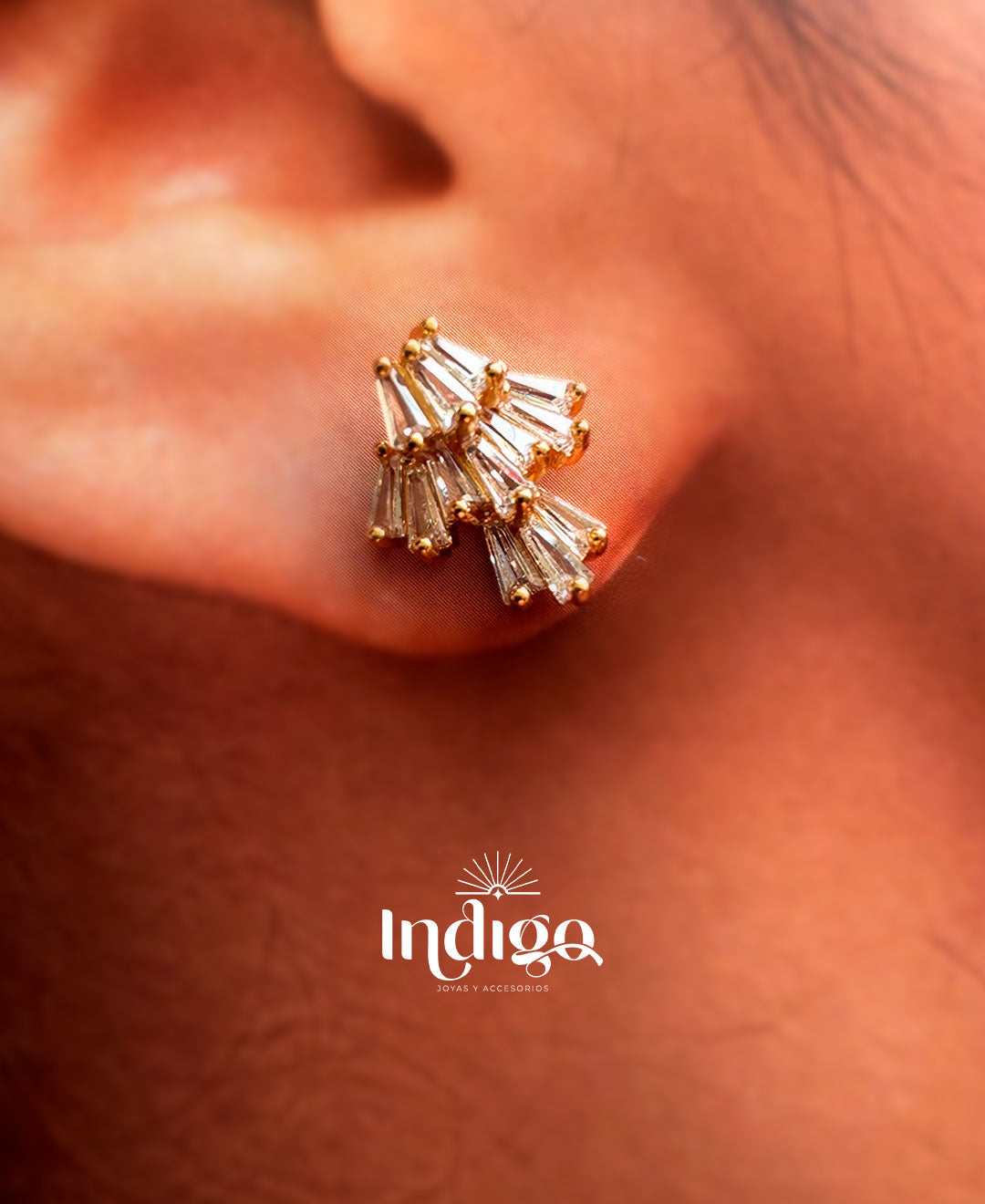 💎 Juego de Cadena y Topos con cristal