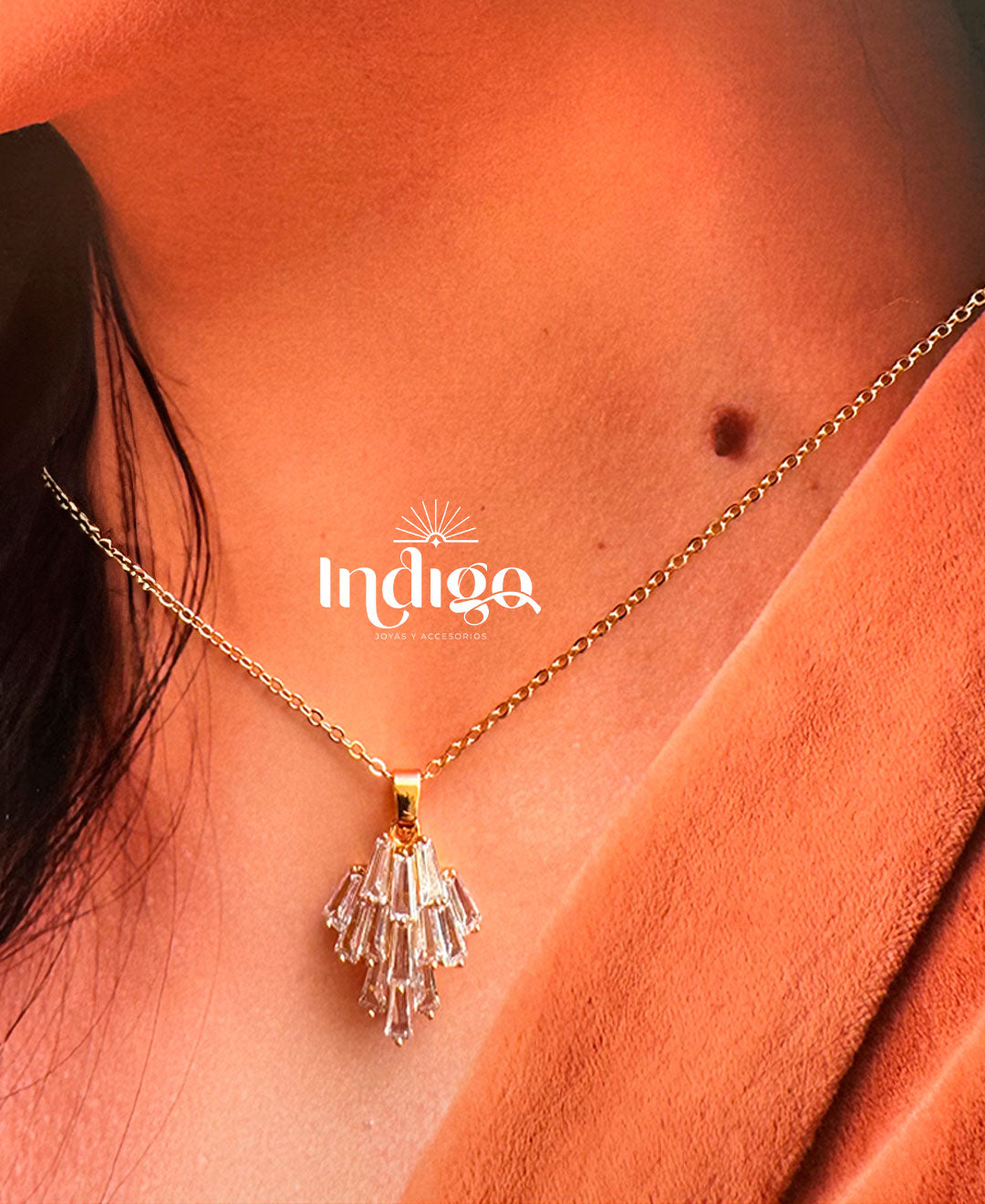 💎 Juego de Cadena y Topos con cristal