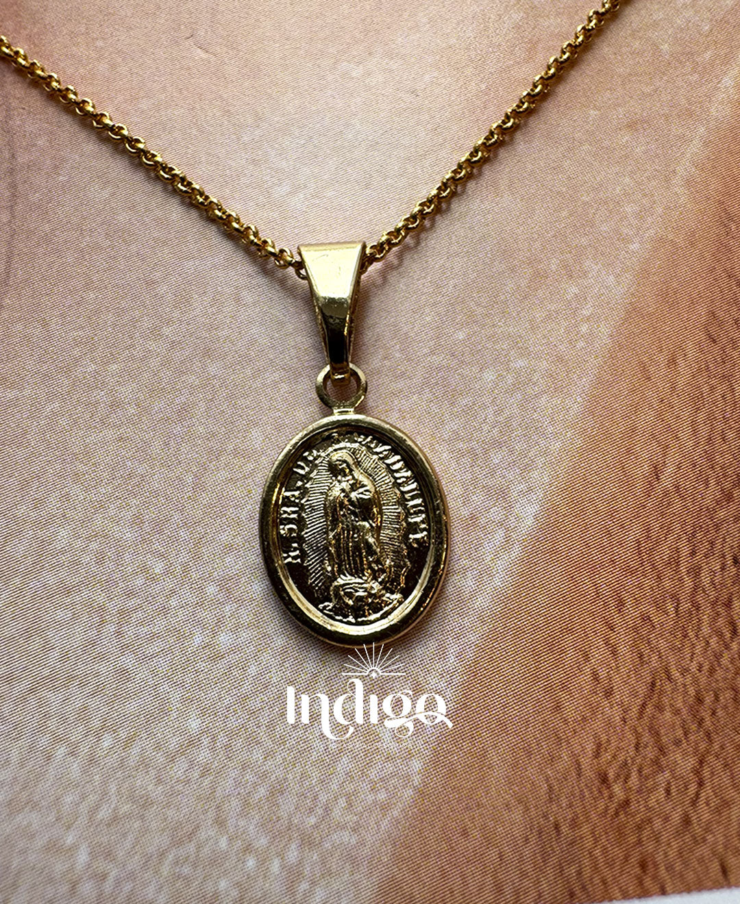 ✨ Dije Guadalupe con Borde Liso