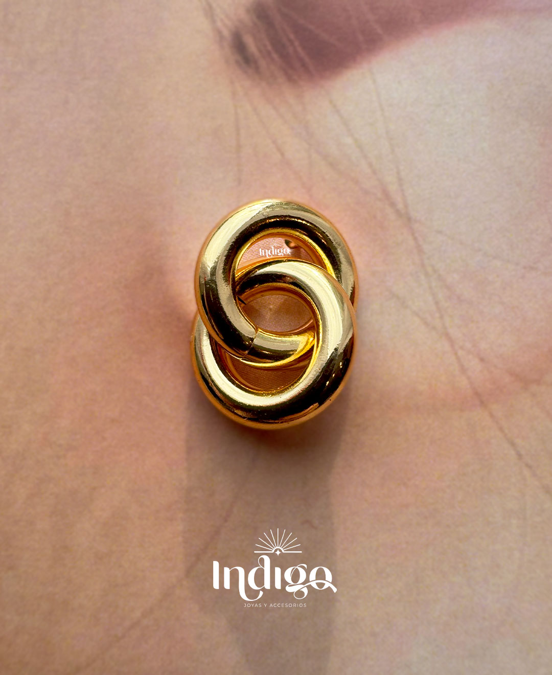 💎 Topo Dos Aros Dorado en Rodio