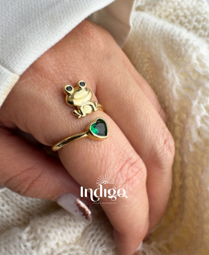 Anillo Rana con Corazón 💎