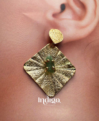 💚 Arete Rombo en bronce