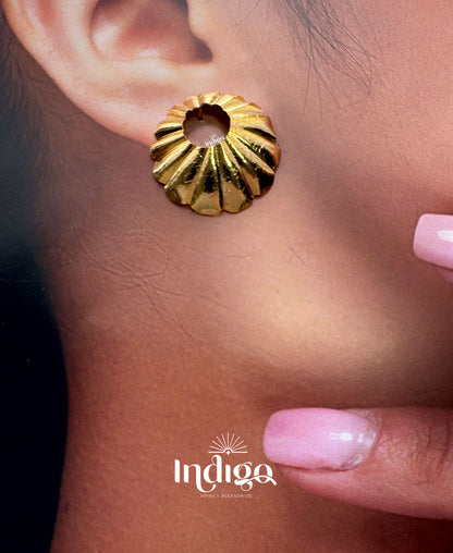 🌊 Topo Dorado en Bronce con Diseño de Coral – Elegancia Natural 🌊