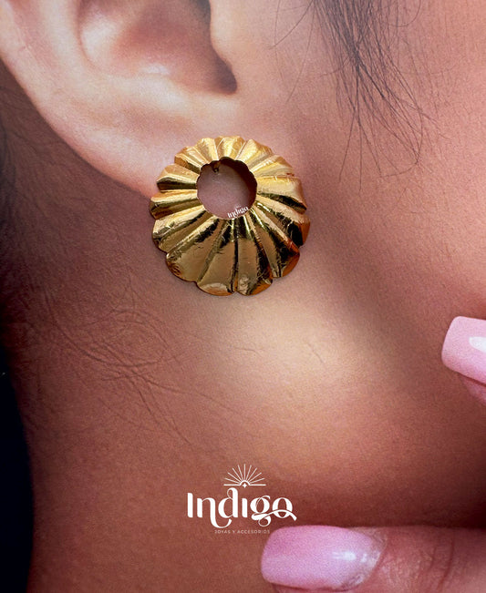 🌊 Topo Dorado en Bronce con Diseño de Coral – Elegancia Natural 🌊
