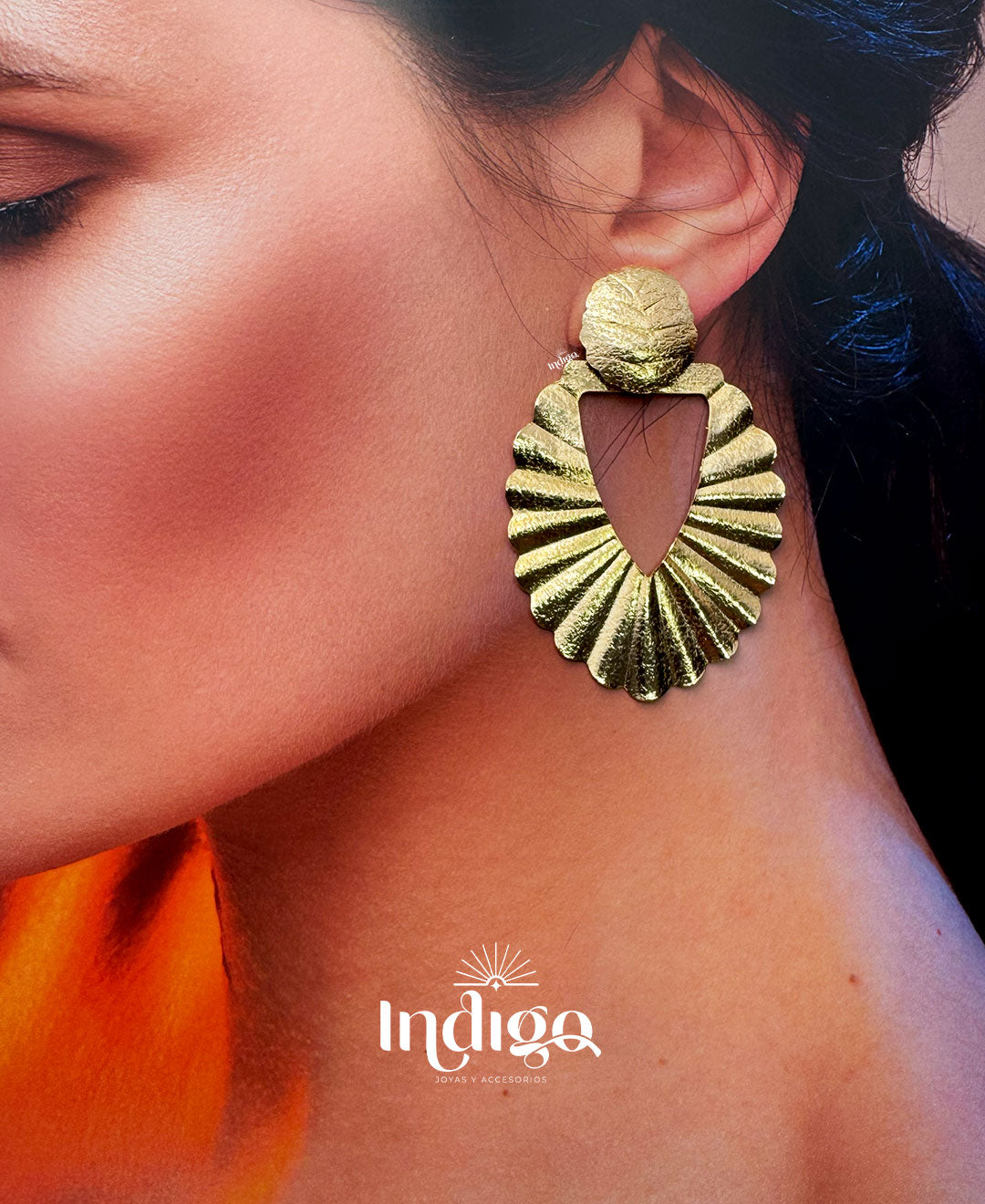 🌀 Arete  Concha Precolombino 🌀