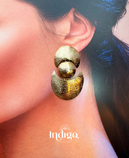 ⚜️ Maxi Arete en Bronce Estilo Precolombino – Fuerza Ancestral ⚜️