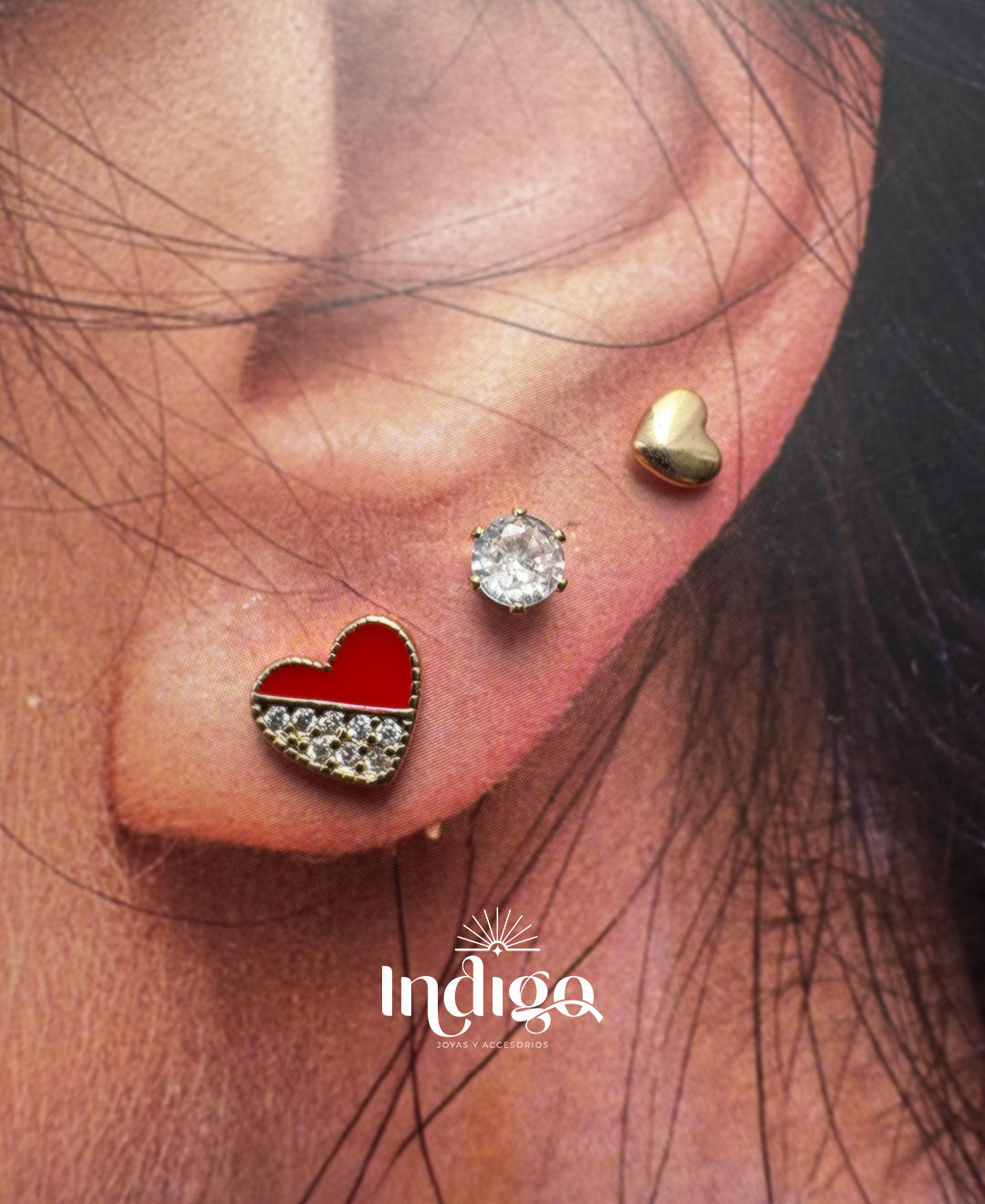 💖 Topos Corazón Rojo, Corazón Dorado y Circones