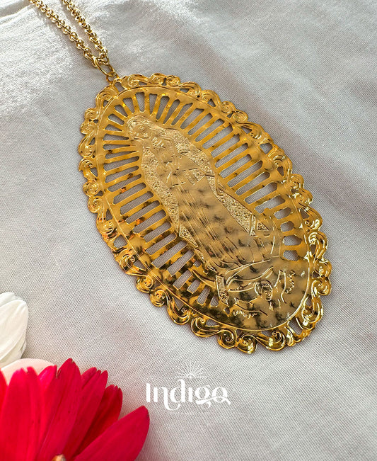 ✨ Dije Medalla de Guadalupe en Bronce