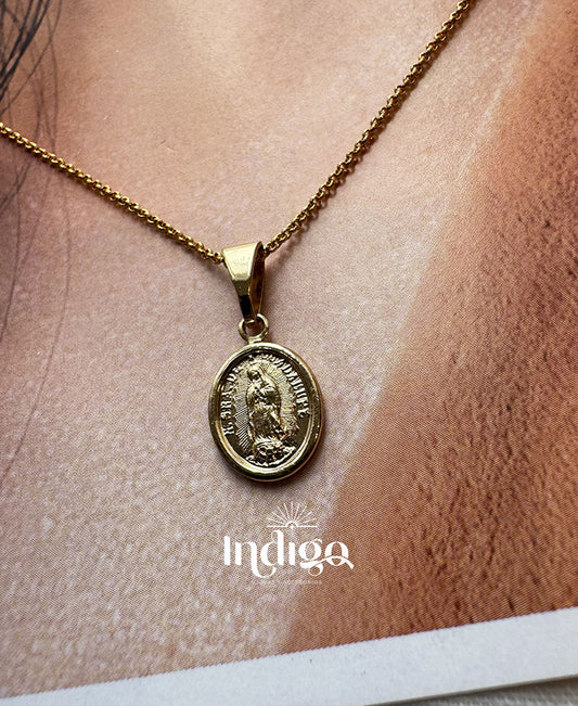 ✨ Dije Guadalupe con Borde Liso