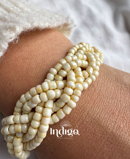 🌈 Pulsera de Mostacilla Entrelazada